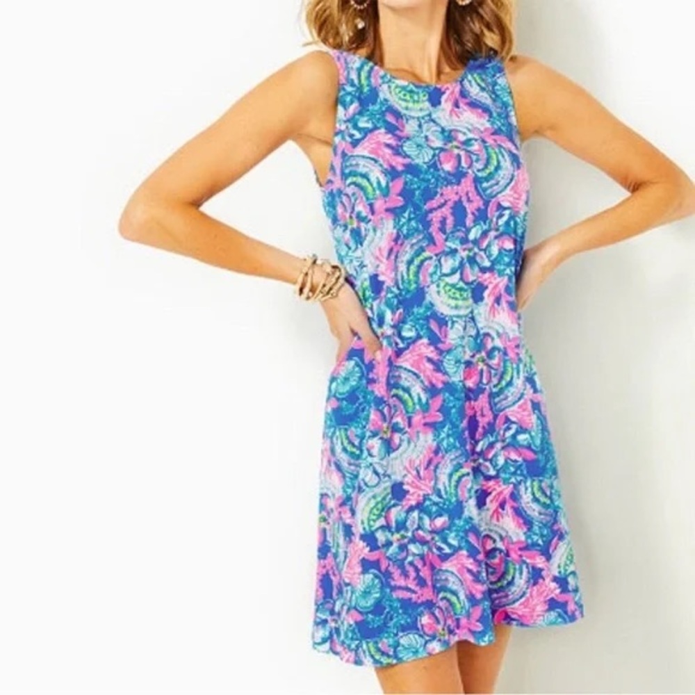 Lilly Pulitzer Kristen Dress sitting seaside